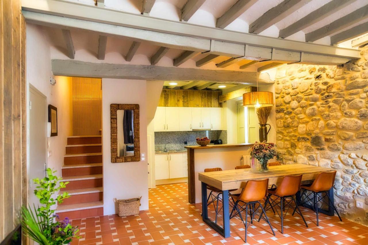 Вилла El Molino De Besalu Casa Con Jardin Экстерьер фото